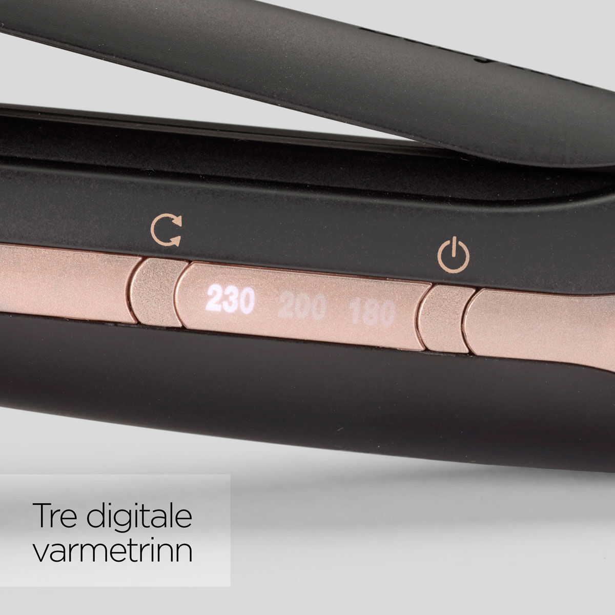 Tre digitale varmetrinn